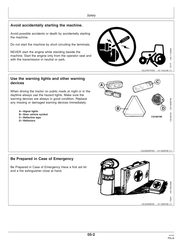 John Deere 6405, 6605 Tractors Operator's Manual (OMCQ52034) - Image 3