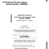 John Deere 2109, 2111, 2113, 2115, 2117, 2122, 2126, 2130, 2134 VACUMETER, Radial Seed Meter, Radial Bean Meter Planters (000001-099999) Operator's Manual (OMCQ61756)