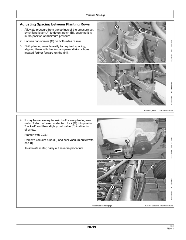 John Deere 2109, 2111, 2113, 2115, 2117, 2122, 2126, 2130, 2134 VACUMETER, Radial Seed Meter, Radial Bean Meter Planters (000001-099999) Operator's Manual (OMCQ61756) - Image 2
