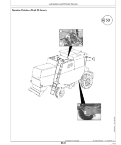 Alternative view of John Deere 1450, 1550, 1450 CWS, 1450 WTS, 1550 CWS, 1550 WTS Combines Operator's Manual (OMCQ62793)