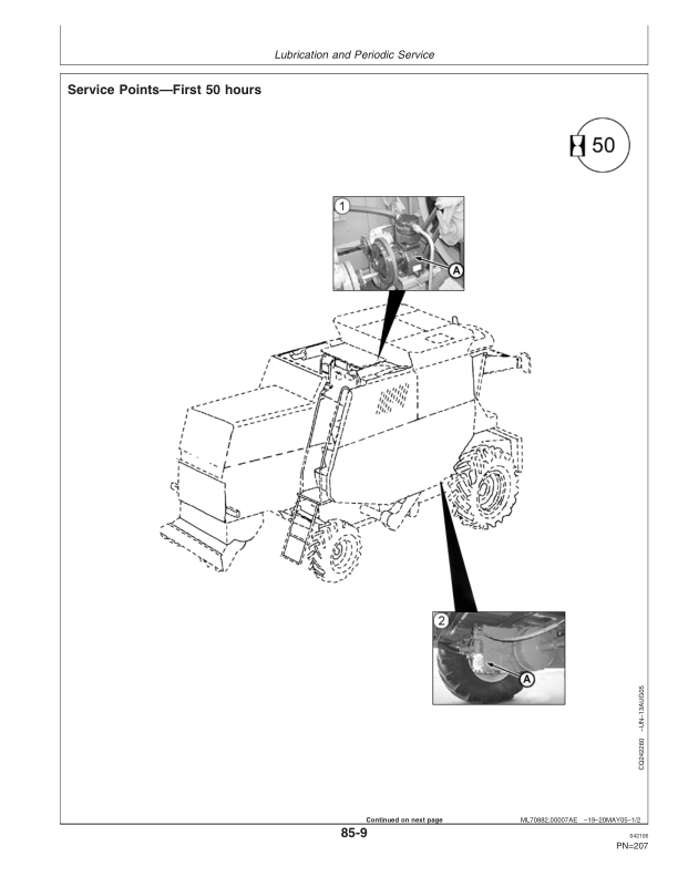 John Deere 1450, 1550, 1450 CWS, 1450 WTS, 1550 CWS, 1550 WTS Combines Operator's Manual (OMCQ62793) - Image 2
