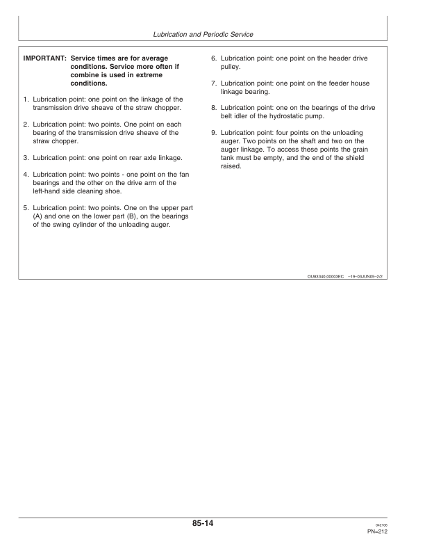 John Deere 1450, 1550, 1450 CWS, 1450 WTS, 1550 CWS, 1550 WTS Combines Operator's Manual (OMCQ62793) - Image 3