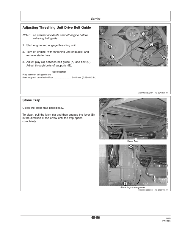 John Deere 1175 Hydro Combine (054574 - 091543) Operator's Manual (OMCQ66653) - Image 2