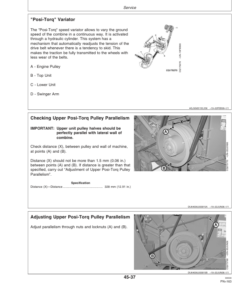 Alternative view of John Deere 1165, 1175 Combine Operator's Manual (OMCQ66657)