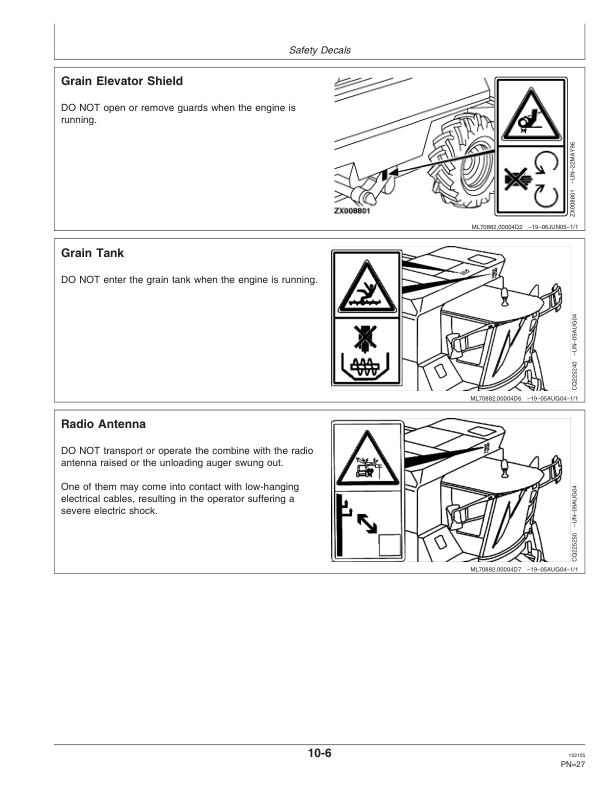 John Deere 1650 CTS Combine Operator's Manual (OMCQ66691) - Image 3
