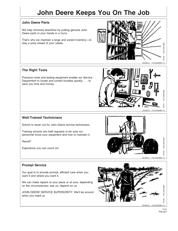 John Deere 1450, 1550 Combine Operator's Manual (OMCQ70531) - Image 4