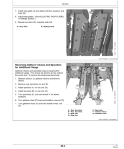 Alternative view of John Deere 600C- Series, Corn Head Operator's Manual (OMCQ74822)