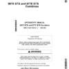 John Deere 9670 STS & 9770 STS Combines Manufactured in Horizontina Operator's Manual (OMCQ74935)