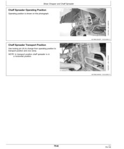 Alternative view of John Deere 1470, 1570 Combine Operator's Manual (OMCQ76042)
