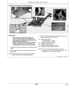 Alternative view of John Deere 3520, 3522 Sugar Cane Harvesters AutoTrac Ready Operator's Manual (OMCXT12604)