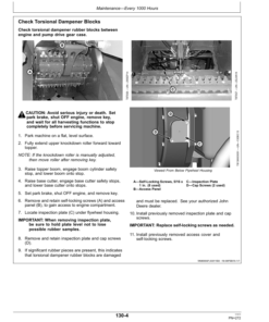 Alternative view of John Deere CH570, CH670 Sugar Cane Harvester North America (150001- ) Operator's Manual (OMCXT12925)