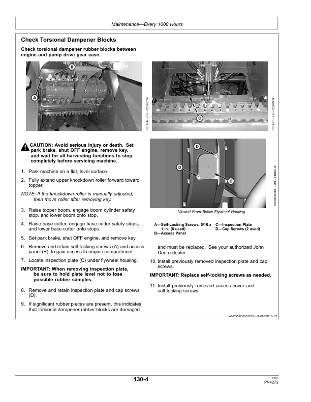 John Deere CH570, CH670 Sugar Cane Harvester North America (150001- ) Operator's Manual (OMCXT12925) - Image 2