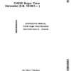 John Deere CH330 Sugar Cane HarvestersExport Edition (1610010-) Operator's Manual (OMCXT16906)