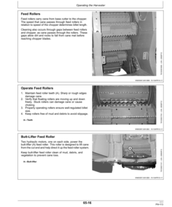 Alternative view of John Deere CH330 Sugar Cane HarvestersExport Edition (1610010-) Operator's Manual (OMCXT16906)