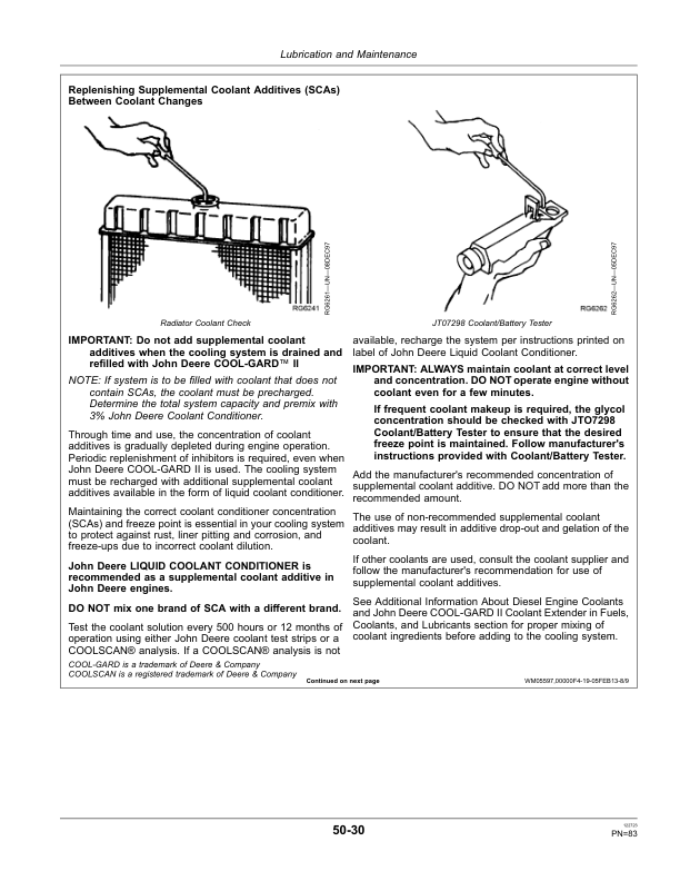John Deere 1850 High Reach LoadersExport Edition (121500-) Operator's Manual (OMCXT18825) - Image 2