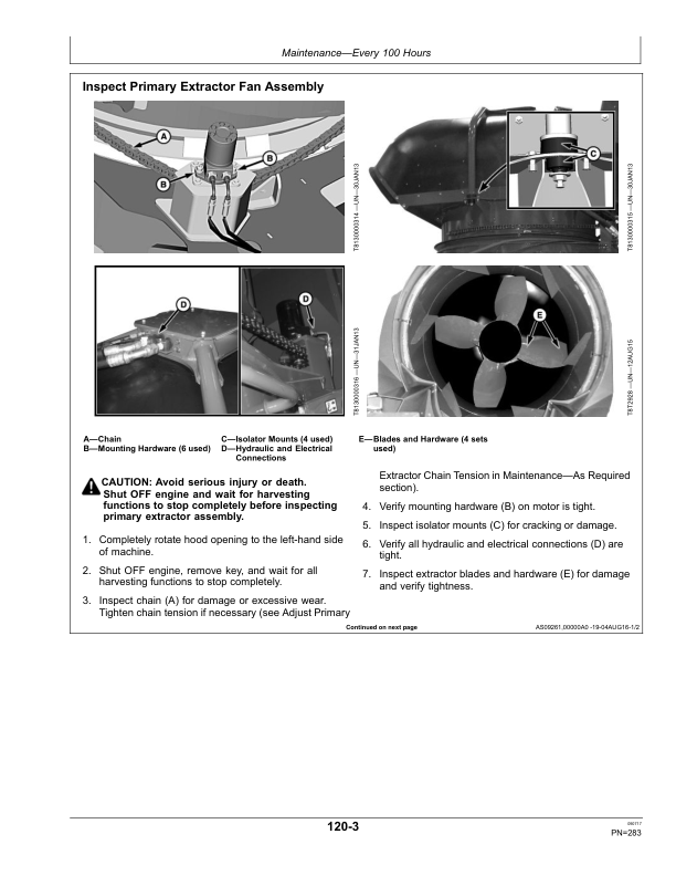 John Deere CH570 & CH670 Sugar Cane Harvesters Operator's Manual (OMCXT24231) - Image 3
