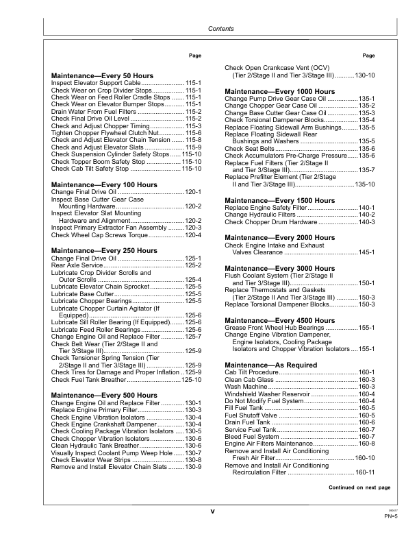 John Deere CH570 & CH670 Sugar Cane Harvesters Operator's Manual (OMCXT24644) - Image 4