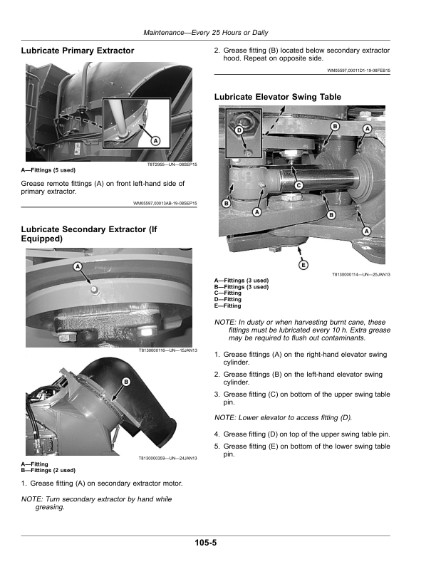 John Deere CH570, CH670 Sugar Cane Harvesters (Manufactured by Thibodaux) Operator's Manual (OMCXT29609) - Image 3