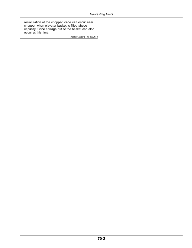 John Deere CH570, CH670 Sugar Cane Harvesters (Manufactured by Thibodaux) Operator's Manual (OMCXT29611) - Image 2