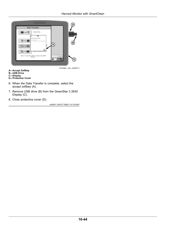 John Deere Harvest Monitor with SmartClean (Worldwide Edition) Operator's Manual (OMCXT35579E) - Image 2