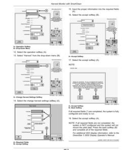Alternative view of John Deere Harvest Monitor with SmartClean (Worldwide Edition) Operator's Manual (OMCXT35579)
