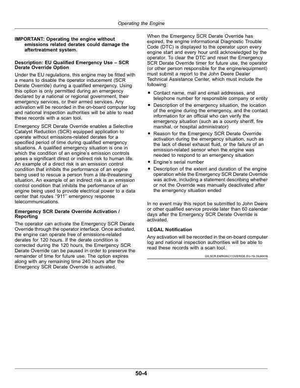 John Deere CH570, CH670 Sugar Cane Harvesters (230001-) North America Operator's Manual (OMCXT36018) - Image 2