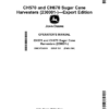 John Deere CH570, CH670 Sugar Cane Harvesters (230001-), Export Edition Operator's Manual (OMCXT36019)