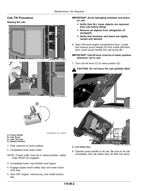John Deere CH570, CH670 Sugar Cane Harvesters (230001-), Export Edition Operator's Manual (OMCXT36019) - Image 4