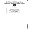 John Deere CH570, CH670 Sugar Cane Harvesters (240001-)—Export Edition Operator's Manual (OMCXT40429)