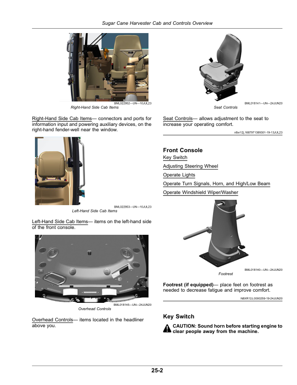 John Deere CH950, CH960 Sugar Cane Harvesters (250001 —) Operator's Manual (OMCXT42529) - Image 4