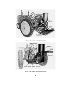Alternative view of John Deere No. 77 Duster, No. 1 Tree Dusting Attmt. & No. 2 Drift Dusting Attmt. Trailer Mounted Tree Duster Operator's Manual (OMD1251)