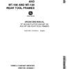 John Deere MT88 Cultivator, MT100, MT120 Rear Tool Frames Operator's Manual (OMD17851)