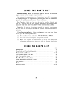 Alternative view of John Deere MT88 Cultivator, MT100, MT120 Rear Tool Frames Operator's Manual (OMD17851)