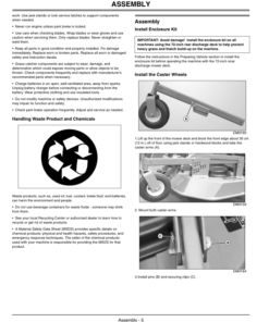 Alternative view of John Deere 1400, 1420 1435, 1445, 1545, 1550, 1565 Rear Discharge Mower Deck for 1400/1500 Series Front Mower 72-Inch (North America) (210001-) Operator's Manual (OMDMU210022E)