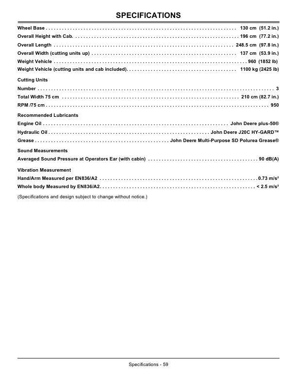 John Deere 900 Large Area Reel Mower Operator's Manual (OMDMU210260) - Image 2