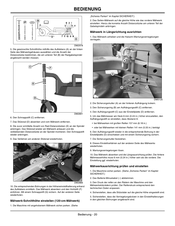 John Deere 180cm/223cm Side Discharge, 72 Inch Rear Discharge for 1505. 180cm/120cm Rear Discharge for 1515 (Export Version) Operator's Manual (OMDMU212202) - Image 3