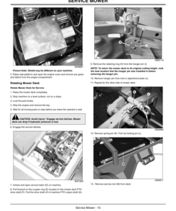 Alternative view of John Deere 72 Inch Rear Discharge Mower, 1400/1500 Series (North America) (215434-) Operator's Manual (OMDMU212207E)