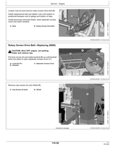 Alternative view of John Deere S660, S670, S680 Combines Operator's Manual (OMDQ101266)