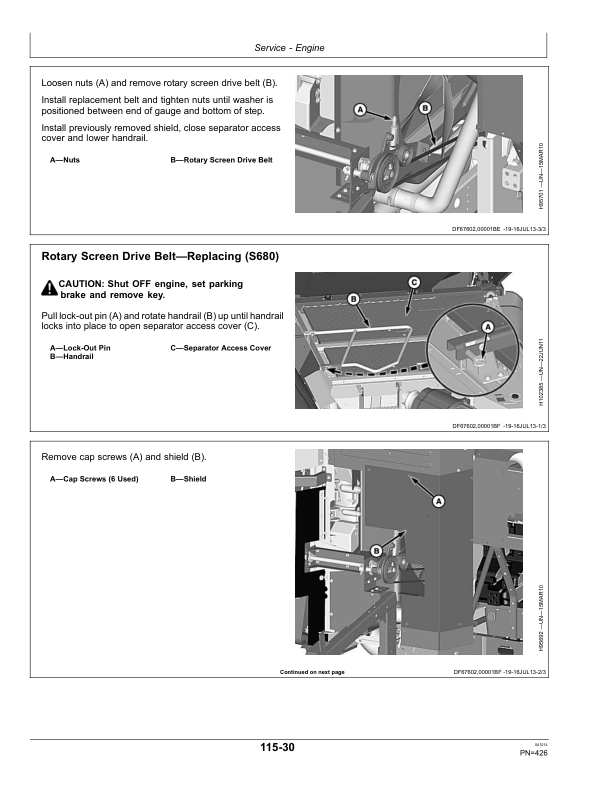 John Deere S660, S670, S680 Combines Operator's Manual (OMDQ101266) - Image 2