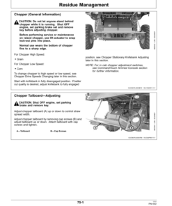 Alternative view of John Deere S540, S550 Combines (South American Edition) Operator's Manual (OMDQ101825)