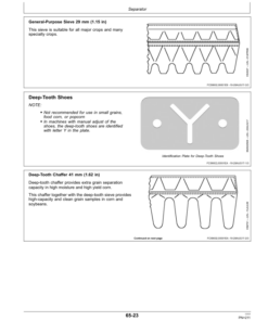 Alternative view of John Deere S430, S440 Combines (Worldwide Edition) Operator's Manual (OMDQ101849)