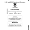John Deere S430, S440 Combines (Onscreen Help) (150100-) Operator's Manual (OMDQ102232)