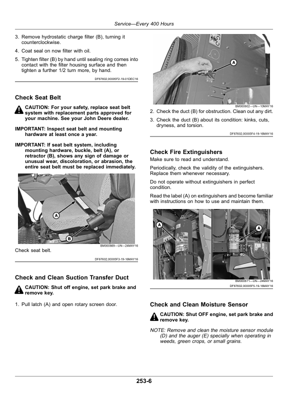 John Deere S430, S440 Combines (Onscreen Help) (150100-) Operator's Manual (OMDQ102232) - Image 3