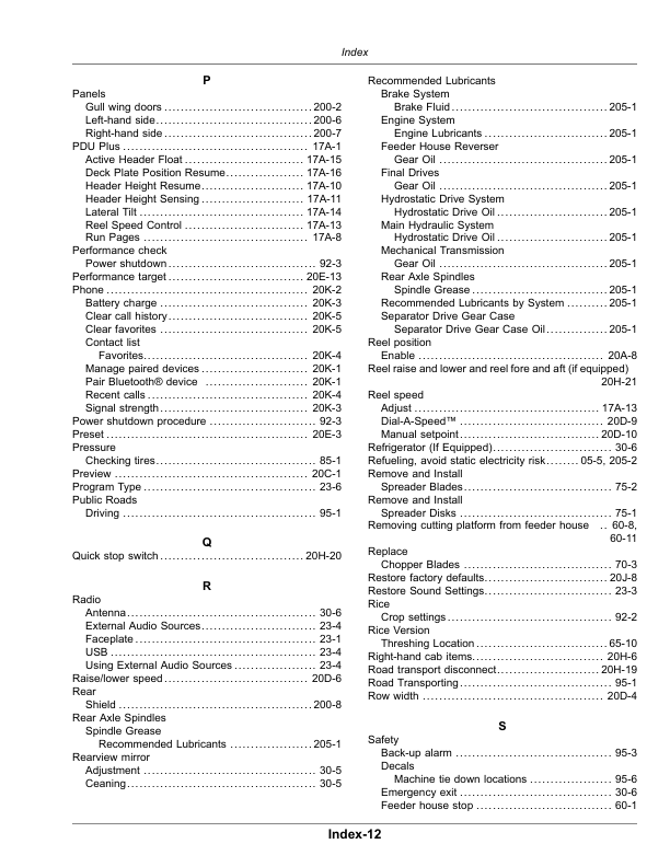 John Deere S430, S440 Combines (Onscreen Help) (150100-) Operator's Manual (OMDQ102232) - Image 4