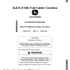 John Deere C120 (4LZ-9) Full-Feeder Combine Operator's Manual (OMDX14727)