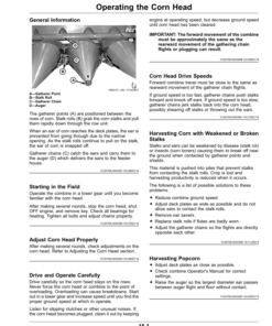 Alternative view of John Deere 204C, 205C, 206C Corn Heads Operator's Manual (OMDX17761)