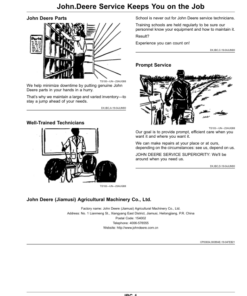 Alternative view of John Deere C230 NR4 Grain Combine/Corn Harvester Operator's Manual (OMDX23079)