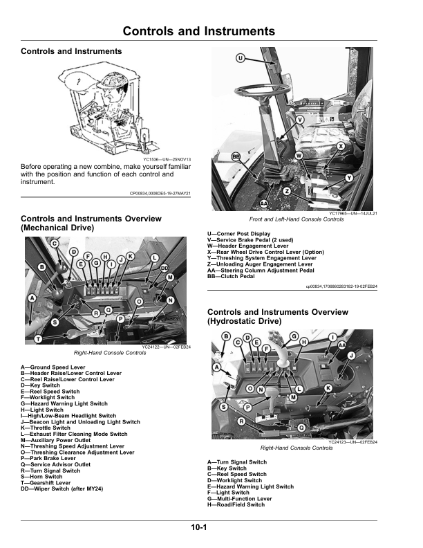 John Deere C230 NR4 Grain Combine/Corn Harvester Operator's Manual (OMDX23079) - Image 3