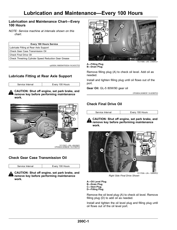 John Deere C2 400 Grain Combine Corn Harvester Operator's Manual (OMDX23765) - Image 2