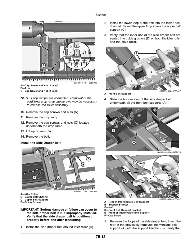 John Deere RD30F, RD35F, RD40F, RD45F Flexible Drapers (820001-825000) (North American) Operator's Manual (OMDXE10039) - Image 2